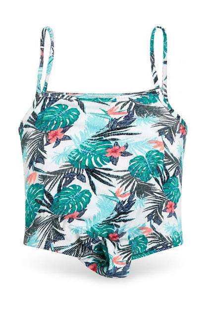 Womens UK Size 10 Primark Green Cropped Tank