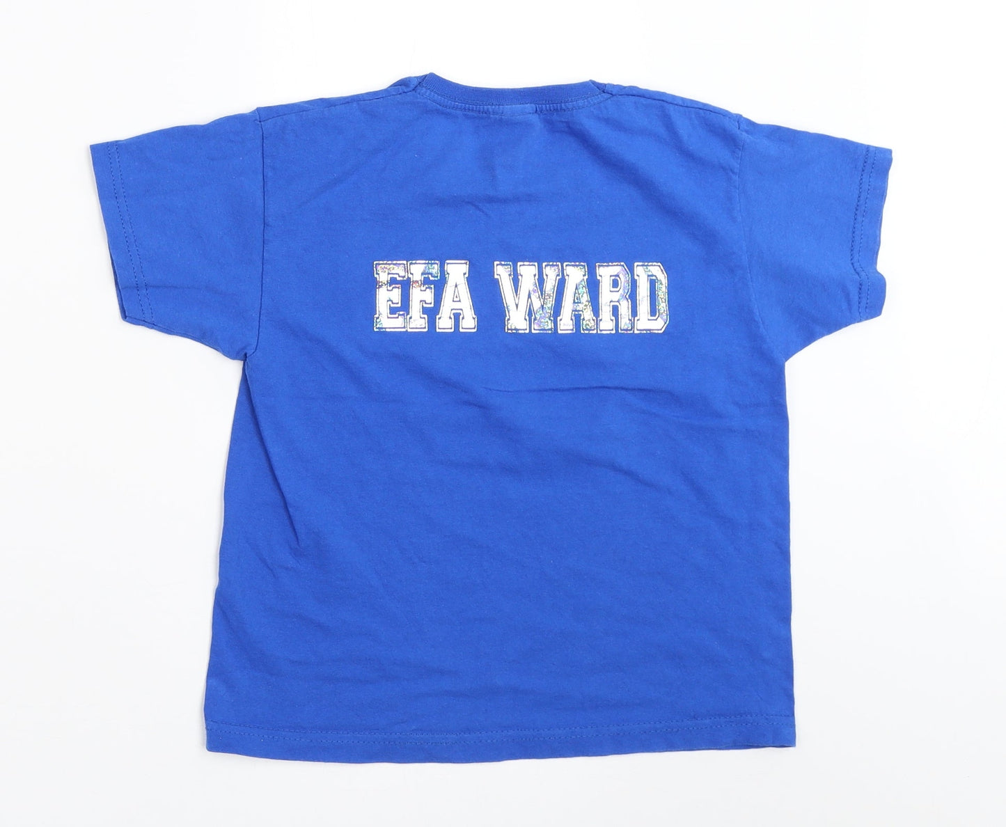 Fruit of the Loom Girls Blue   Basic T-Shirt Size 5-6 Years