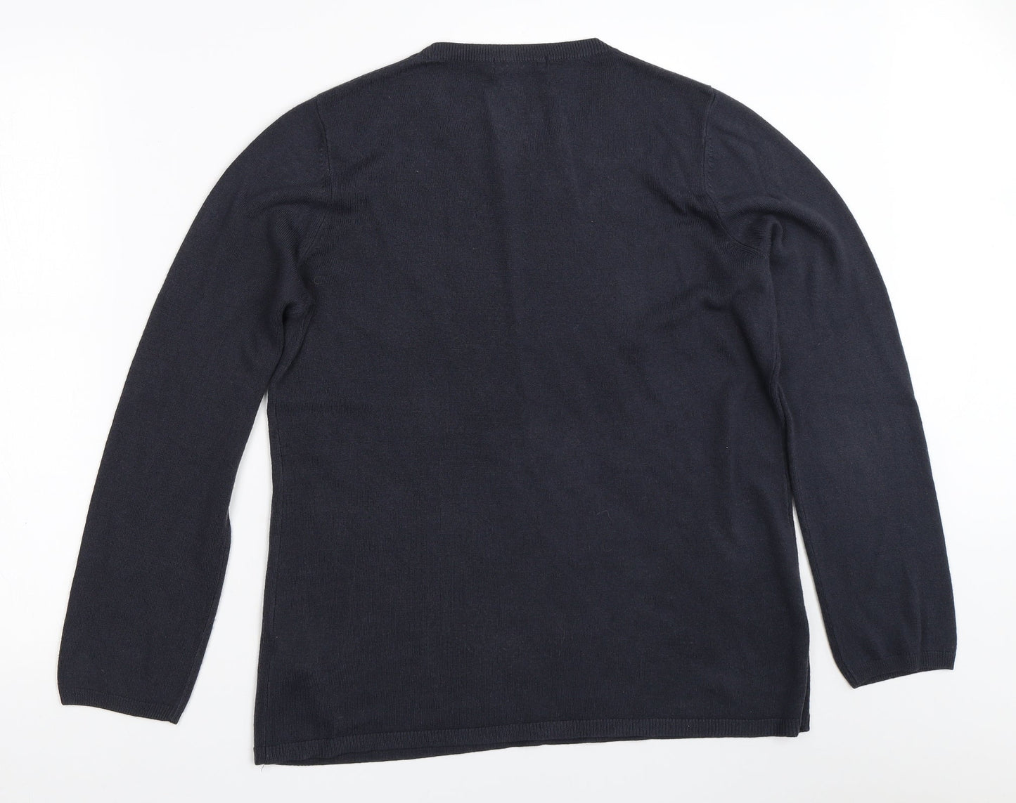 Womens UK Size 14 Marks and Spencer Blue Pullover Jumper