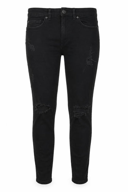 Womens UK Size 38 Pull&Bear Regular Fit Skinny Black Jeans