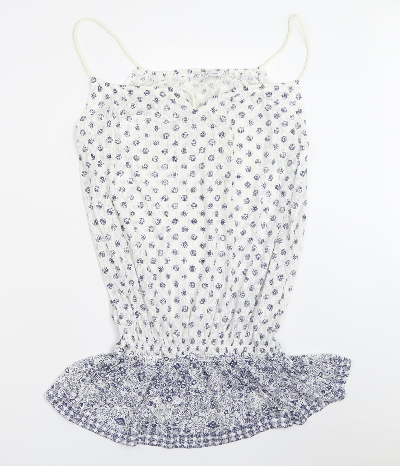 Womens UK Size 12 New Look White Basic Blouse