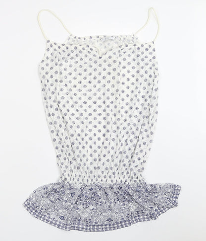 Womens UK Size 12 New Look White Basic Blouse