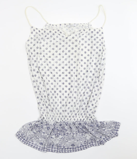 Womens UK Size 12 New Look White Basic Blouse