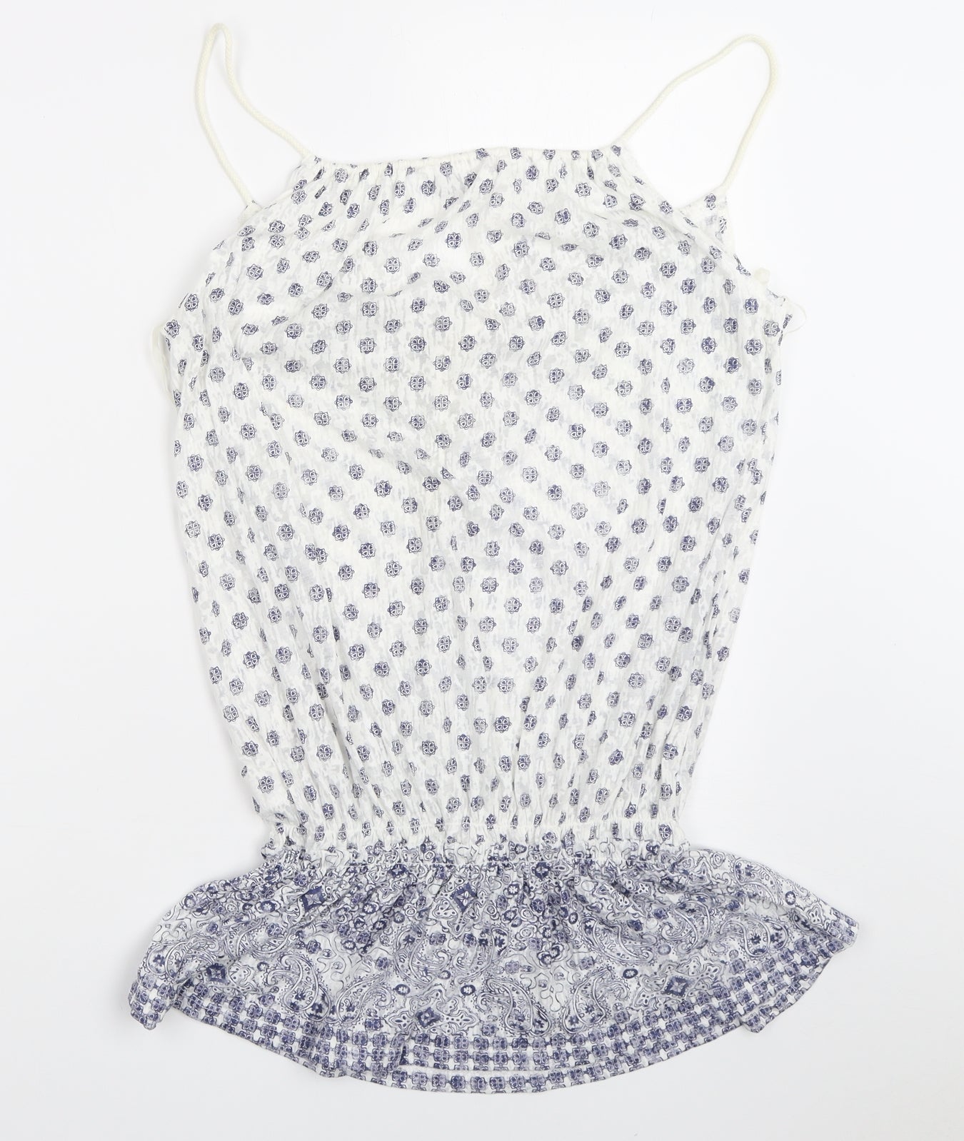 Womens UK Size 12 New Look White Basic Blouse