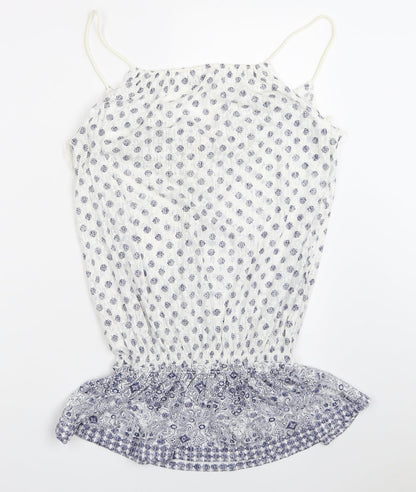 Womens UK Size 12 New Look White Basic Blouse