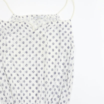 Womens UK Size 12 New Look White Basic Blouse