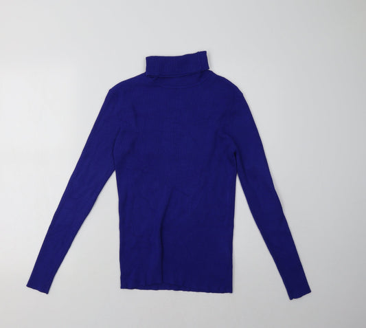 Womens UK Size 12 Marks and Spencer Blue Pullover Sweatshirt
