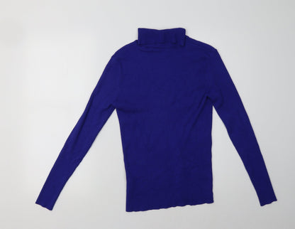 Womens UK Size 12 Marks and Spencer Blue Pullover Sweatshirt
