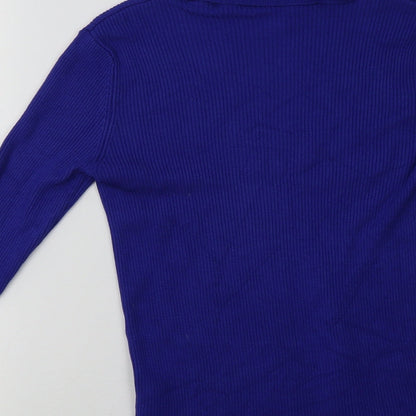 Womens UK Size 12 Marks and Spencer Blue Pullover Sweatshirt