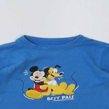 George Boys Blue   Pullover Sweatshirt Size 2-3 Years  - Mickey Mouse