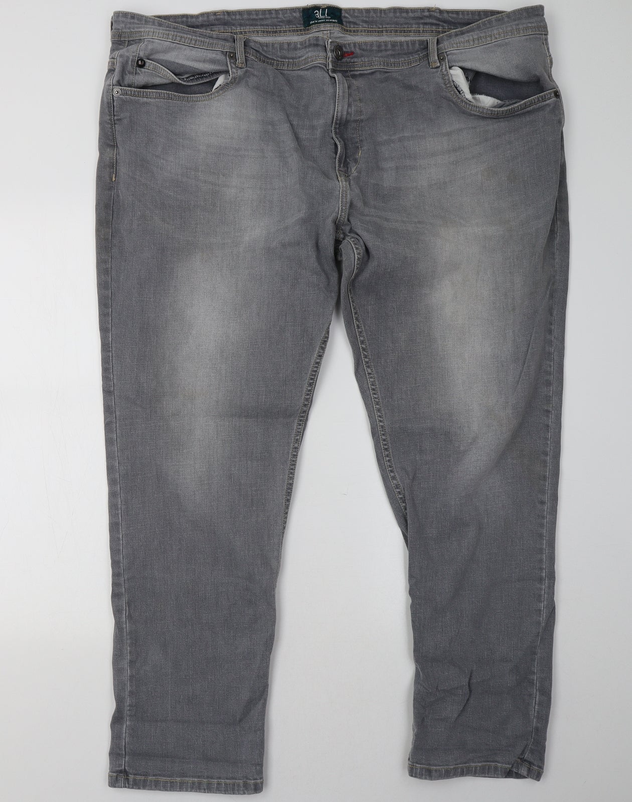 all jeans Womens Grey  Denim Straight Jeans Size 46 L32 in