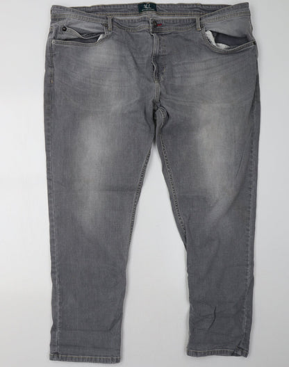 all jeans Womens Grey  Denim Straight Jeans Size 46 L32 in
