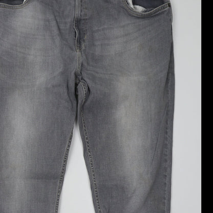 all jeans Womens Grey  Denim Straight Jeans Size 46 L32 in
