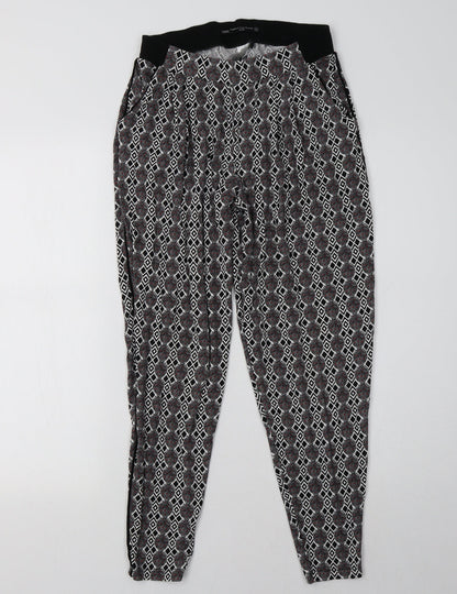 Womens UK Size 8 NEXT Regular Fit  Black Trousers