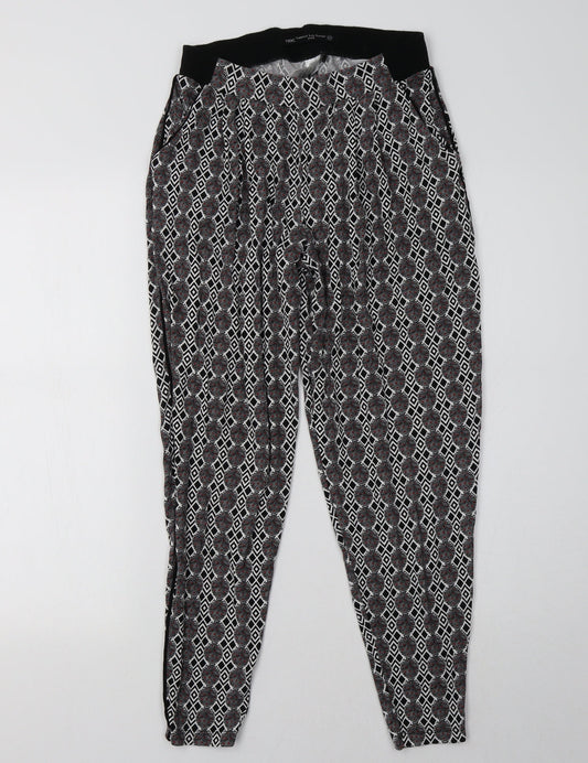 Womens UK Size 8 NEXT Regular Fit  Black Trousers