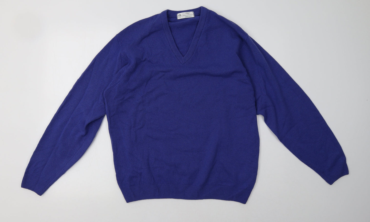 Mens UK Size S Marks and Spencer Purple Pullover Sweatshirt