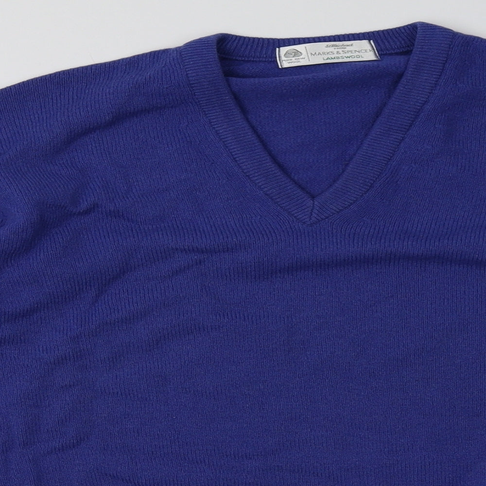 Mens UK Size S Marks and Spencer Purple Pullover Sweatshirt