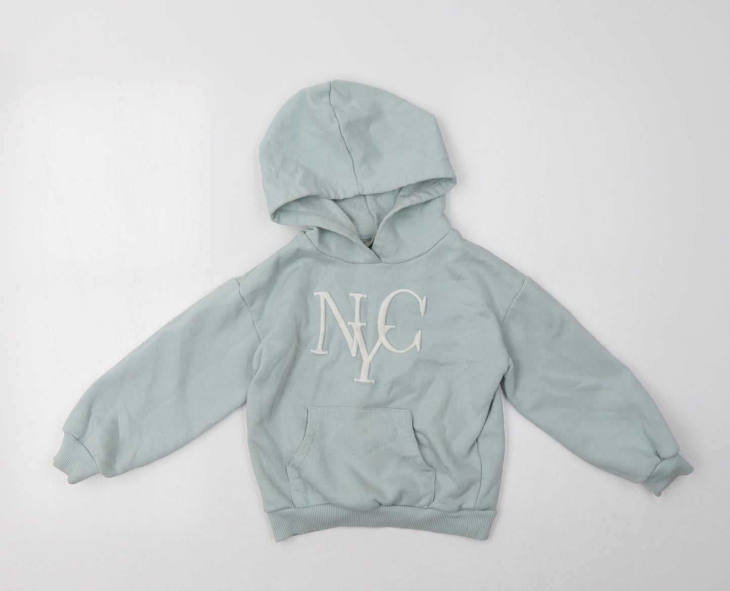 Matalan Girls Green   Pullover Hoodie Size 7 Years