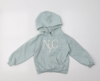 Matalan Girls Green   Pullover Hoodie Size 7 Years