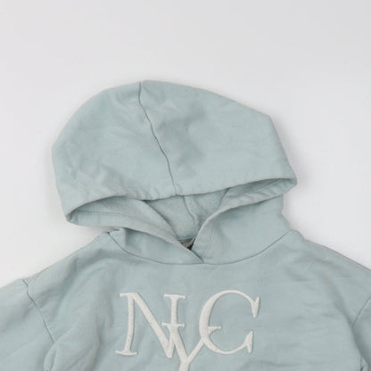 Matalan Girls Green   Pullover Hoodie Size 7 Years