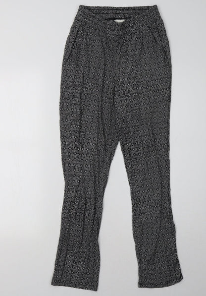 Womens UK Size XS H&M Regular Fit  Black Trousers