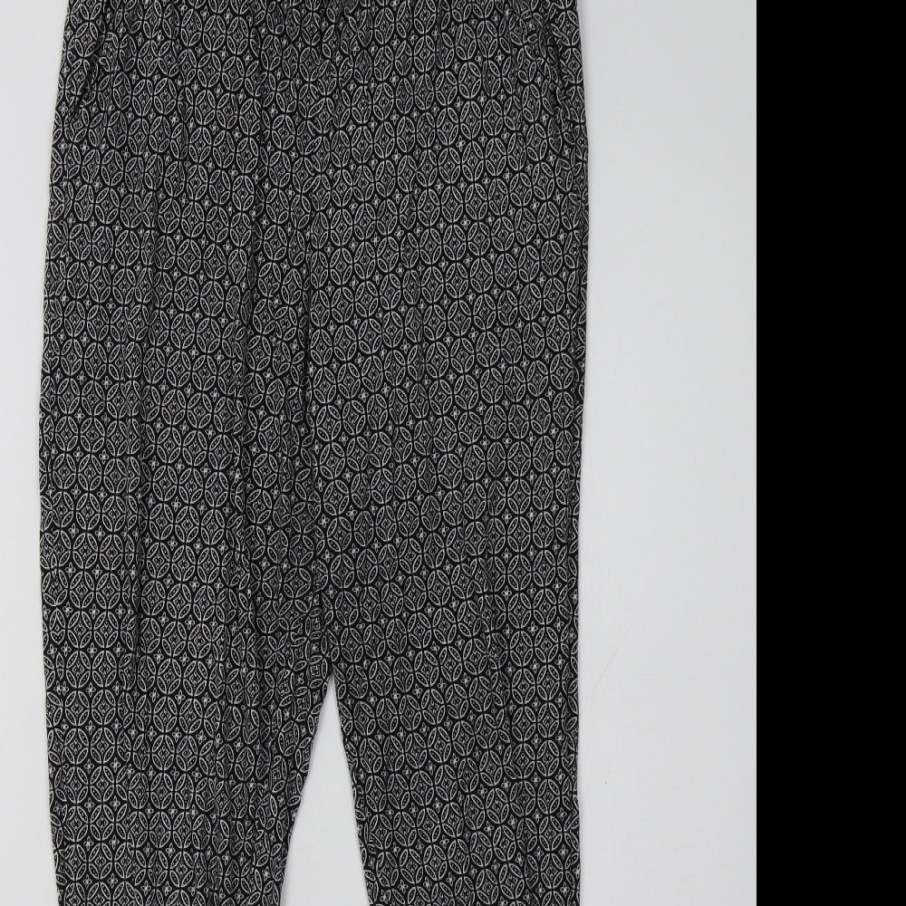 Womens UK Size XS H&M Regular Fit  Black Trousers