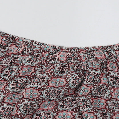 Select Womens Pink Geometric  Basic Blouse Size 6