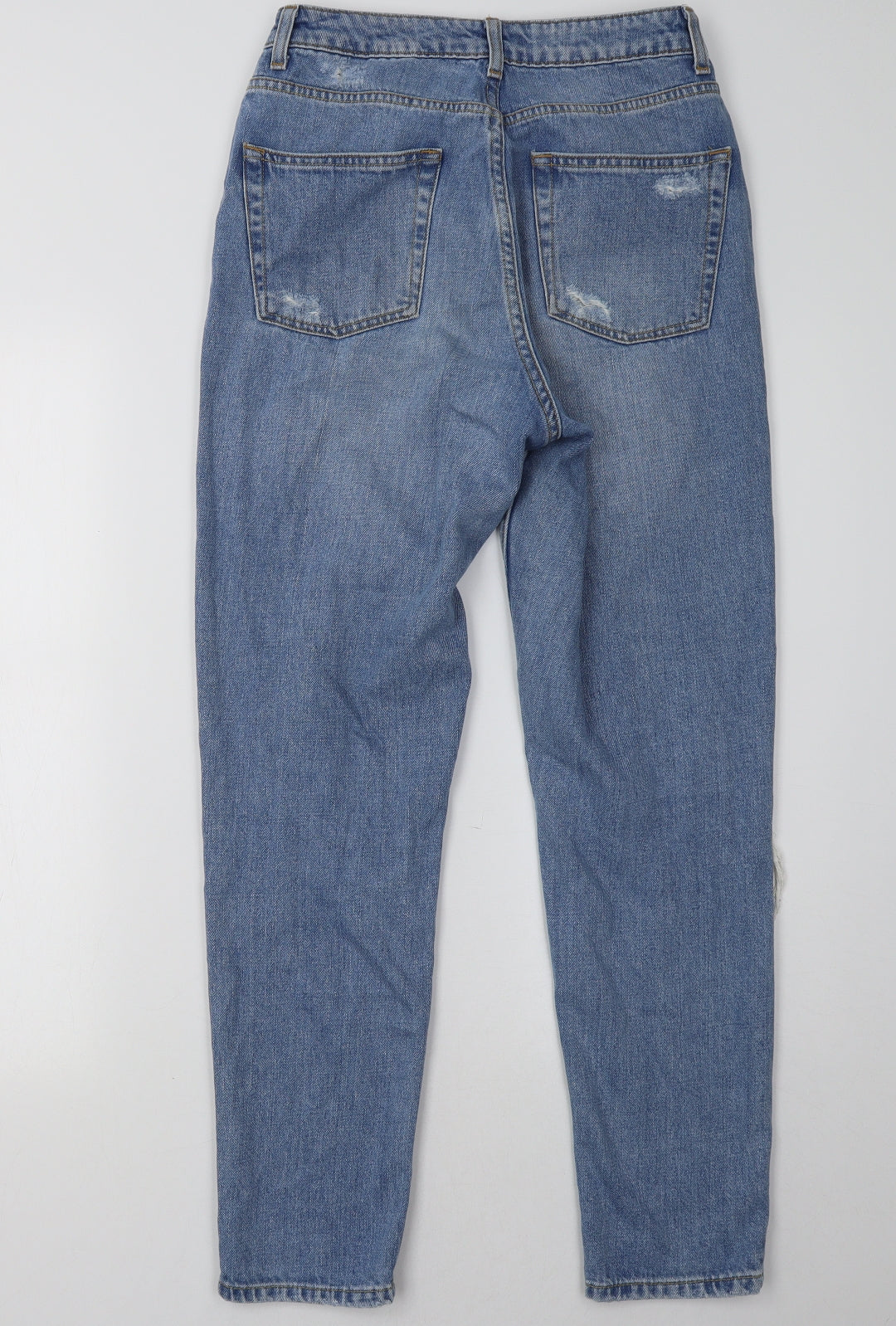 Topshop Womens Blue  Denim Mom Jeans Size 28 L32 in