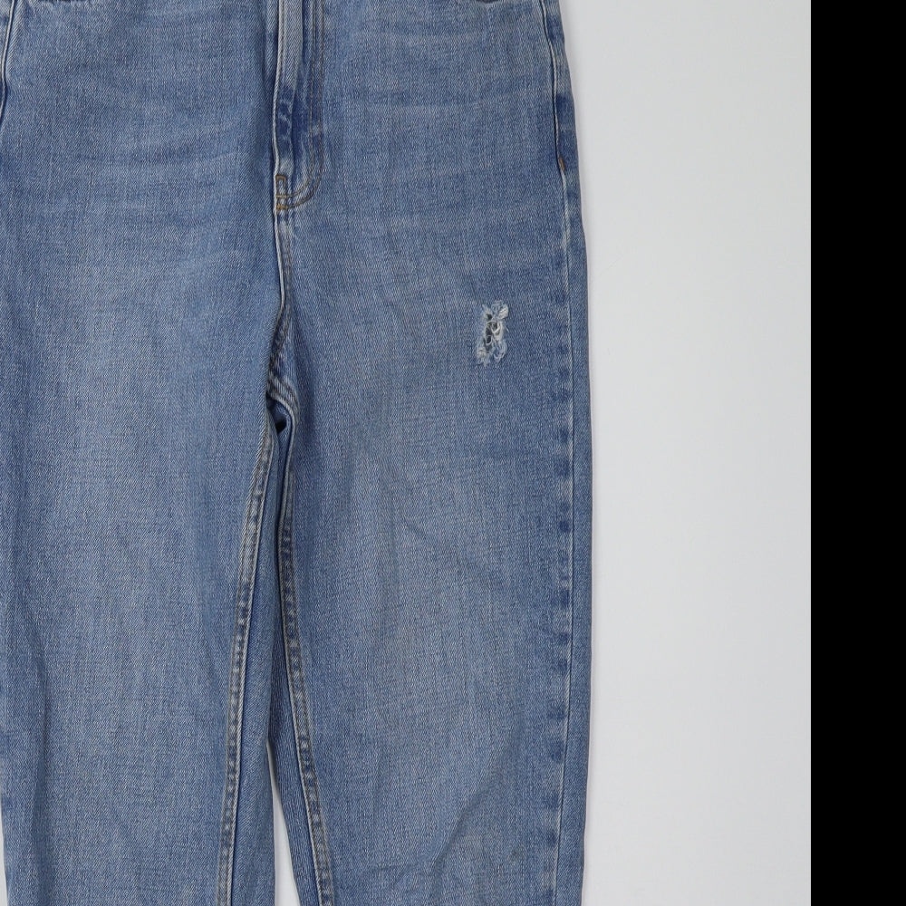 Topshop Womens Blue  Denim Mom Jeans Size 28 L32 in