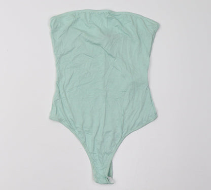 I SAW IT FIRST Womens Green   Bodysuit One-Piece Size 8