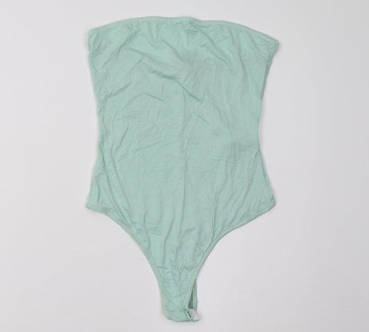 I SAW IT FIRST Womens Green   Bodysuit One-Piece Size 8