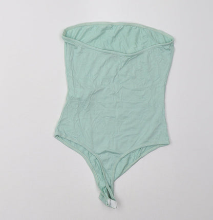 I SAW IT FIRST Womens Green   Bodysuit One-Piece Size 8