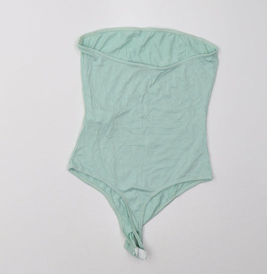 I SAW IT FIRST Womens Green   Bodysuit One-Piece Size 8