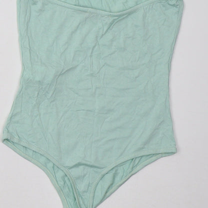 I SAW IT FIRST Womens Green   Bodysuit One-Piece Size 8