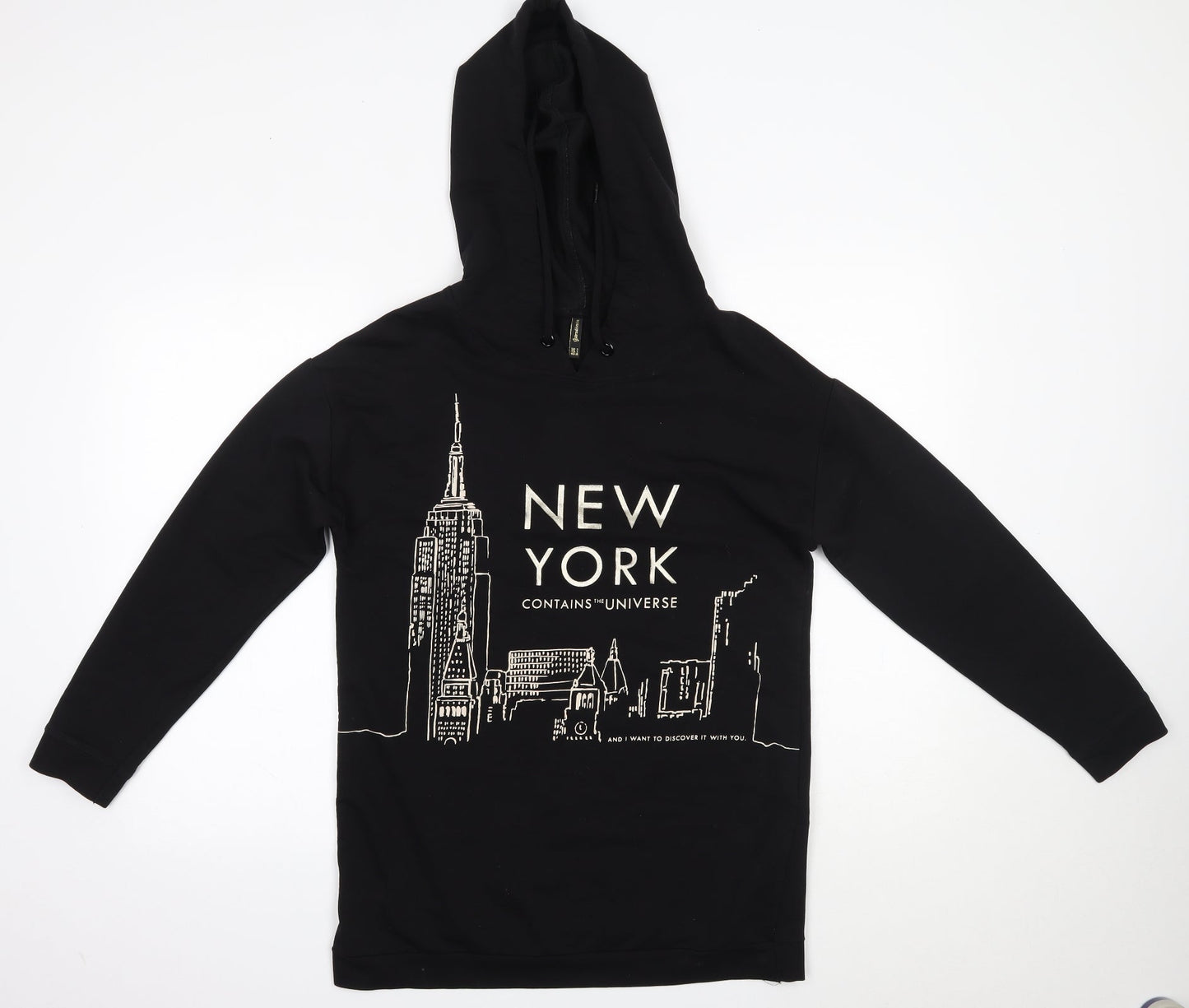 Stradivarius Womens Black   Pullover Hoodie Size S