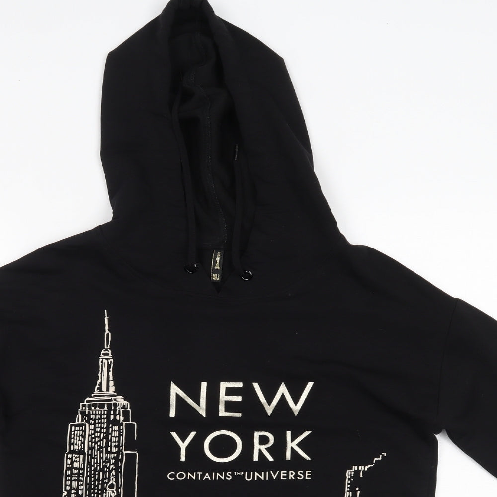 Stradivarius Womens Black   Pullover Hoodie Size S