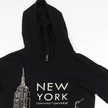 Stradivarius Womens Black   Pullover Hoodie Size S