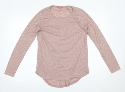 Womens UK Size 10 NEXT Pink Basic Blouse