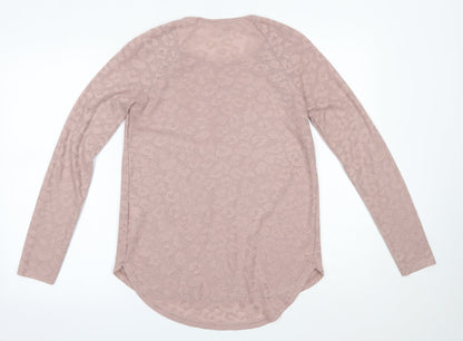 Womens UK Size 10 NEXT Pink Basic Blouse