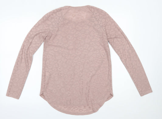 Womens UK Size 10 NEXT Pink Basic Blouse