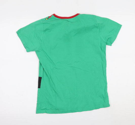 Avenue Womens Green   Basic T-Shirt Size 10  - christmas