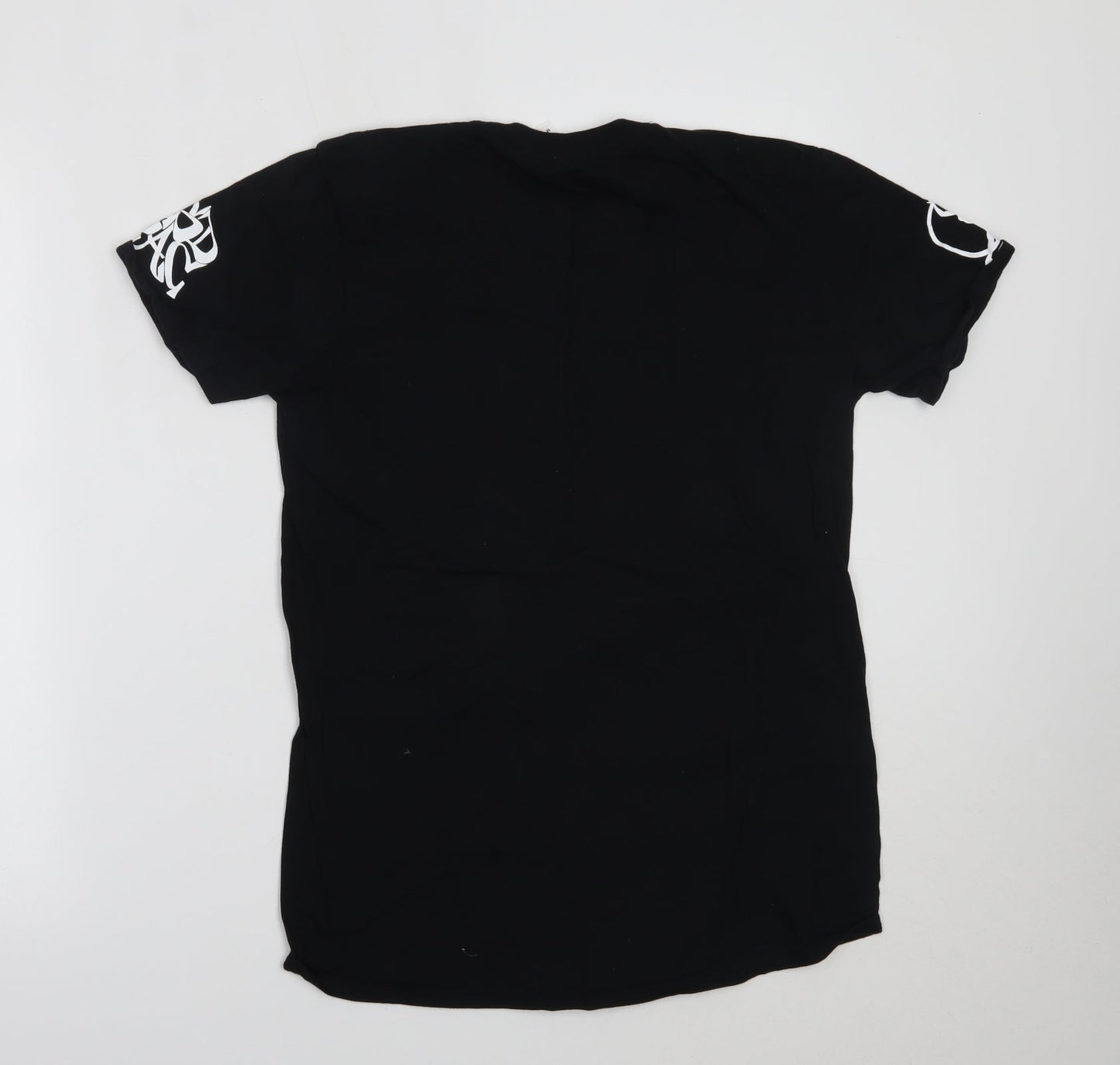 Womens UK Size M Gildan Black Basic T-Shirt