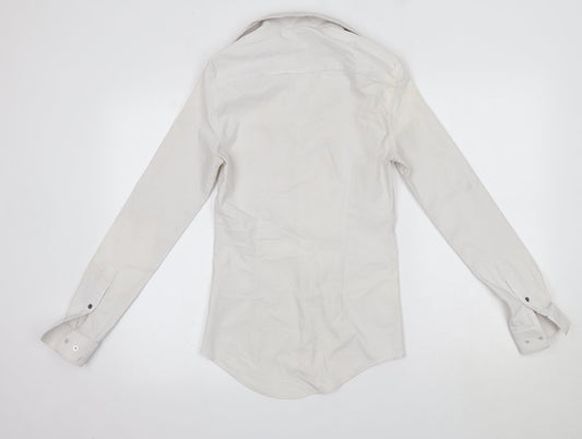 River Island Mens White    Button-Up Size S