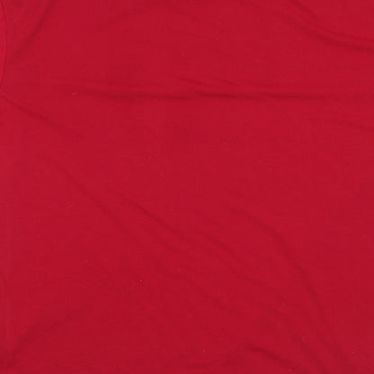 Womens UK Size S Zara Pink Basic T-Shirt