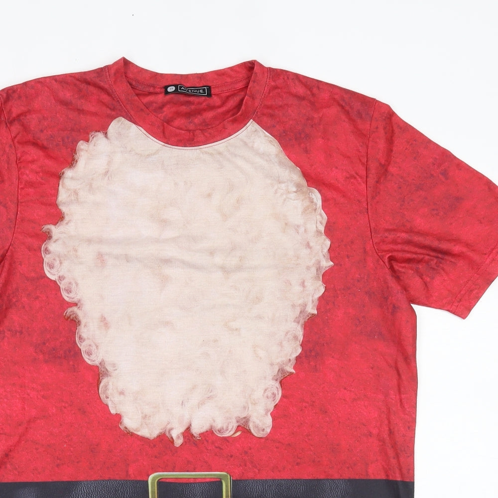 Avenue Mens Red    T-Shirt Size M