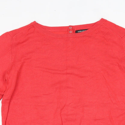 Womens UK Size 12 Debenhams Red Basic Blouse