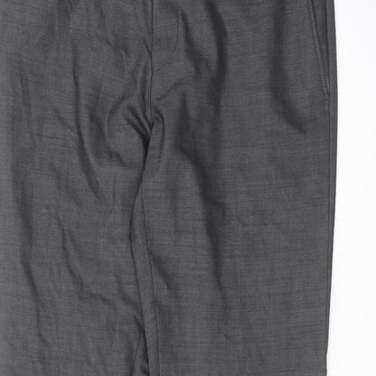 River Island Mens Grey   Dress Pants Trousers Size 34 in L30 in