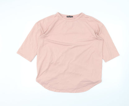 Select Womens Pink   Basic T-Shirt Size M