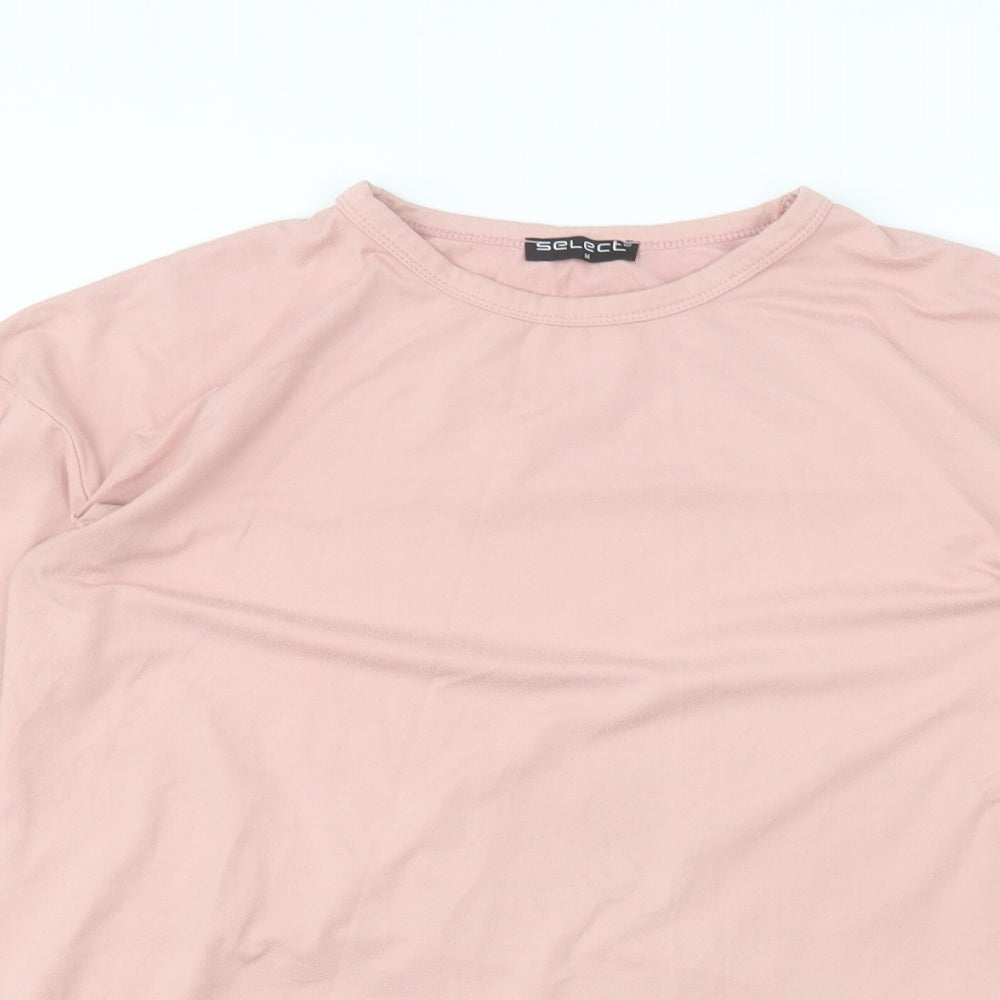 Select Womens Pink   Basic T-Shirt Size M