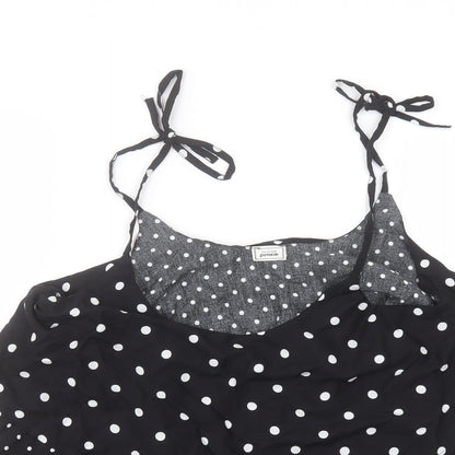 Womens UK Size 10 Pimkie Black Basic Blouse